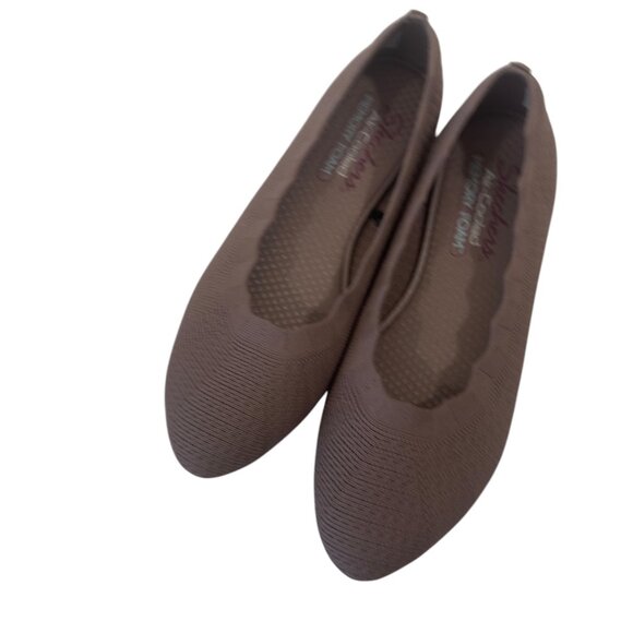 Skechers Womens Brown Air Cooled Memory Foam Flats Size 7 - Picture 13 of 14